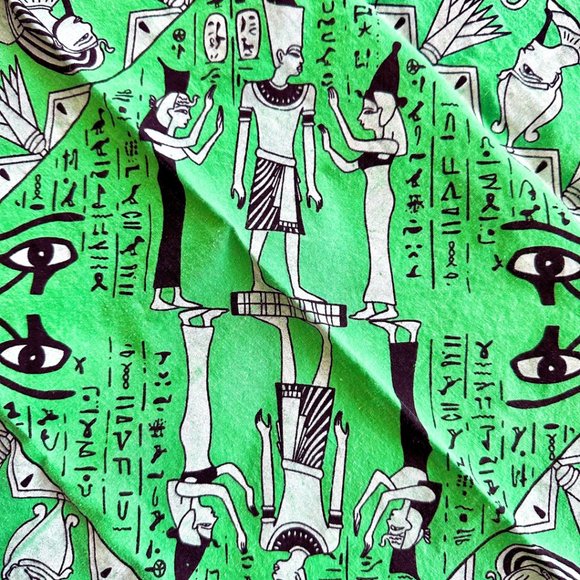 Lime Green Egyptian Headscarf / Bandana - Picture 2 of 4